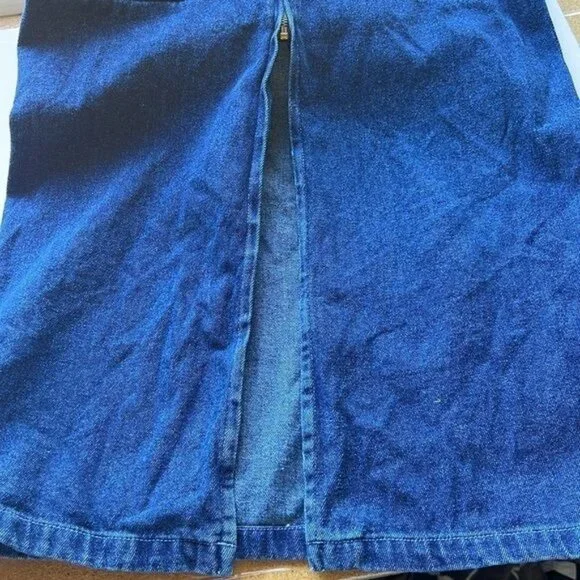 Kalifornia Womens Denim Sleeveless Maxi Dress Blue Casual Relaxed Fit Style - Picture 7 of 8